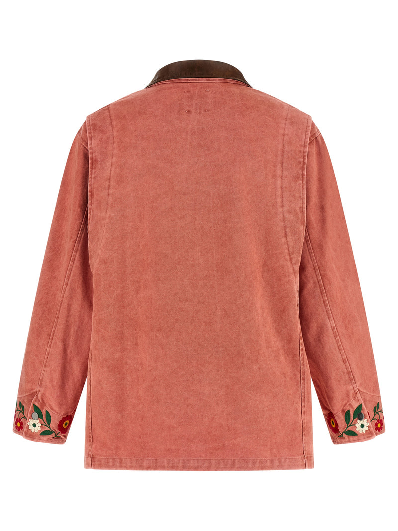 FOUND Multicolor Cotton Full-Length Jacket - Trendy Vintage Style