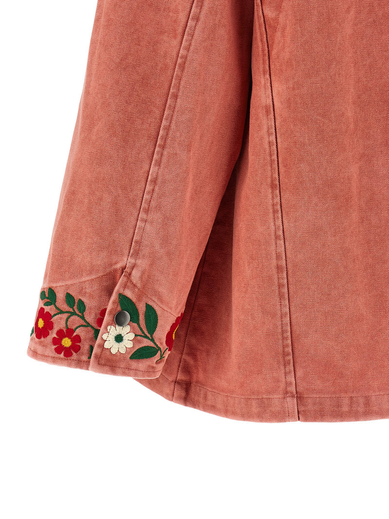 FOUND Multicolor Cotton Full-Length Jacket - Trendy Vintage Style