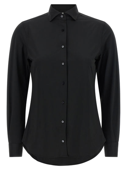 XACUS Black Polyamide Blouse