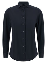 XACUS Pina Blue Polyamide Blouse for Women