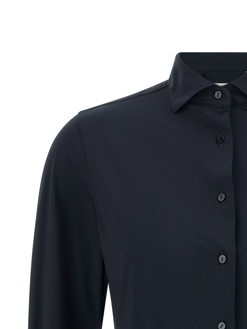 XACUS Pina Blue Polyamide Blouse - Stylish & Comfortable
