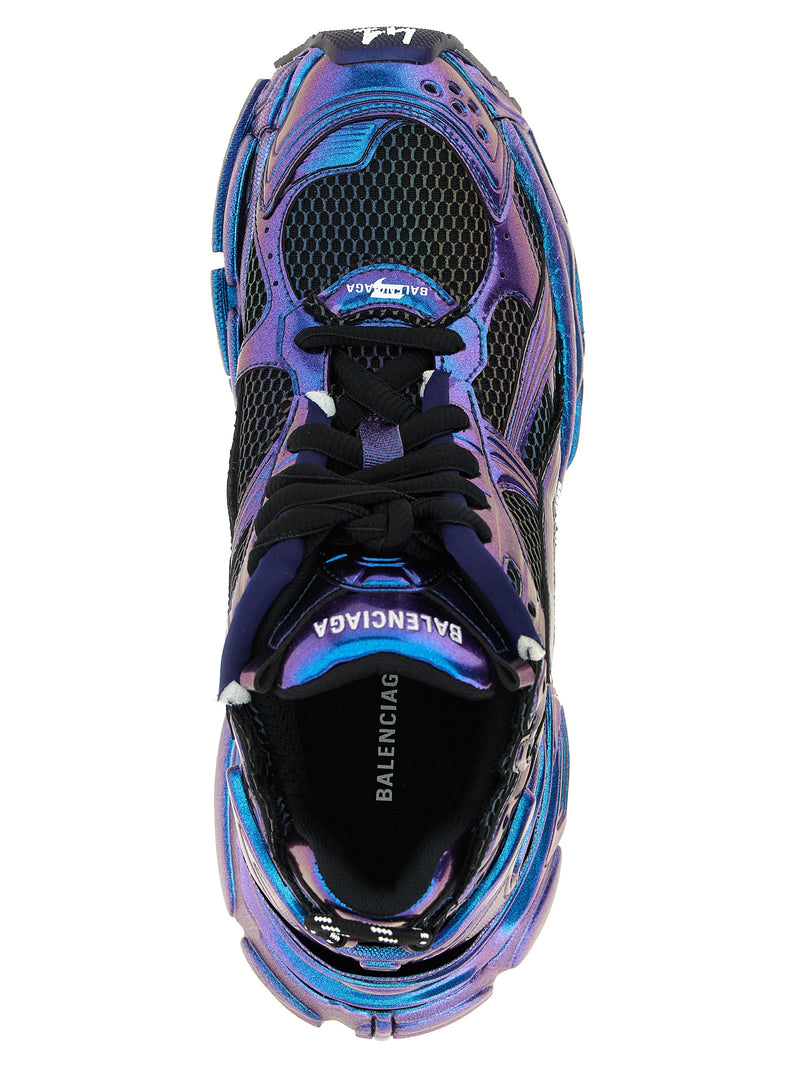 Balenciaga Runner Iridescent Blue Athletic Sneakers for Men