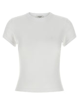 T-shirt blanc en coton Saint Laurent