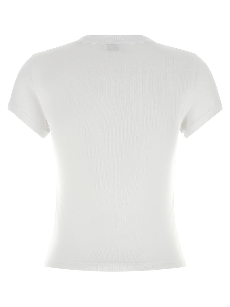 Saint Laurent White Cotton T-Shirt