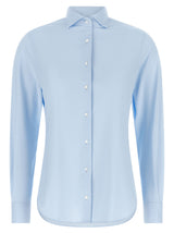 Blouse XACUS en polyamide bleu