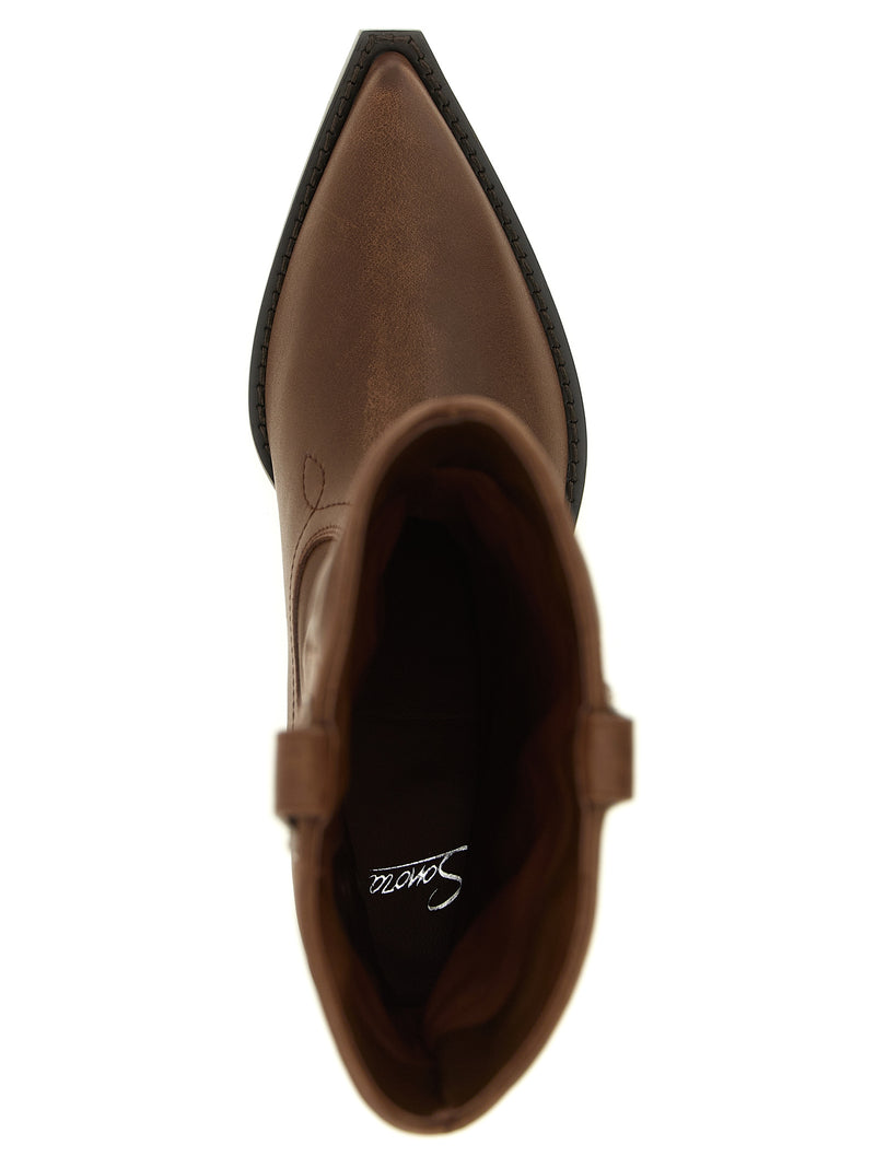 Sonora Yuma Brown Calfskin Chelsea Boots for Women