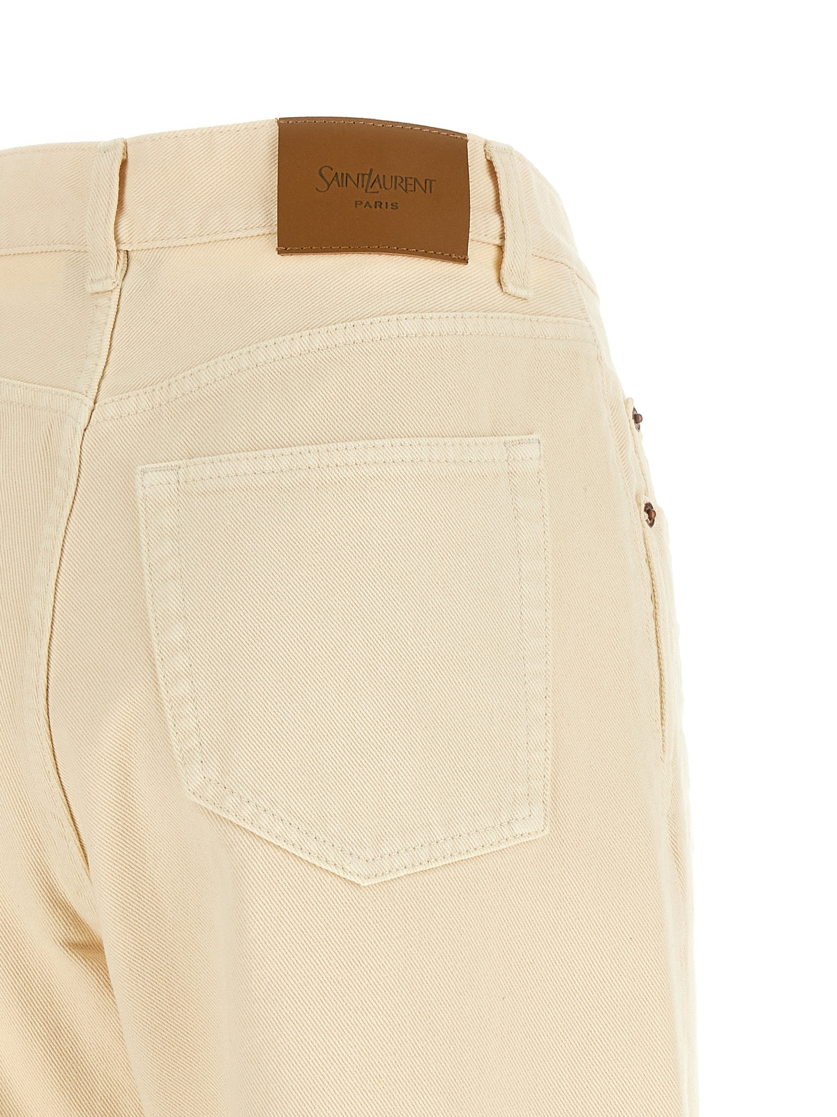 Saint Laurent Beige Cotton Jeans Denim - W28