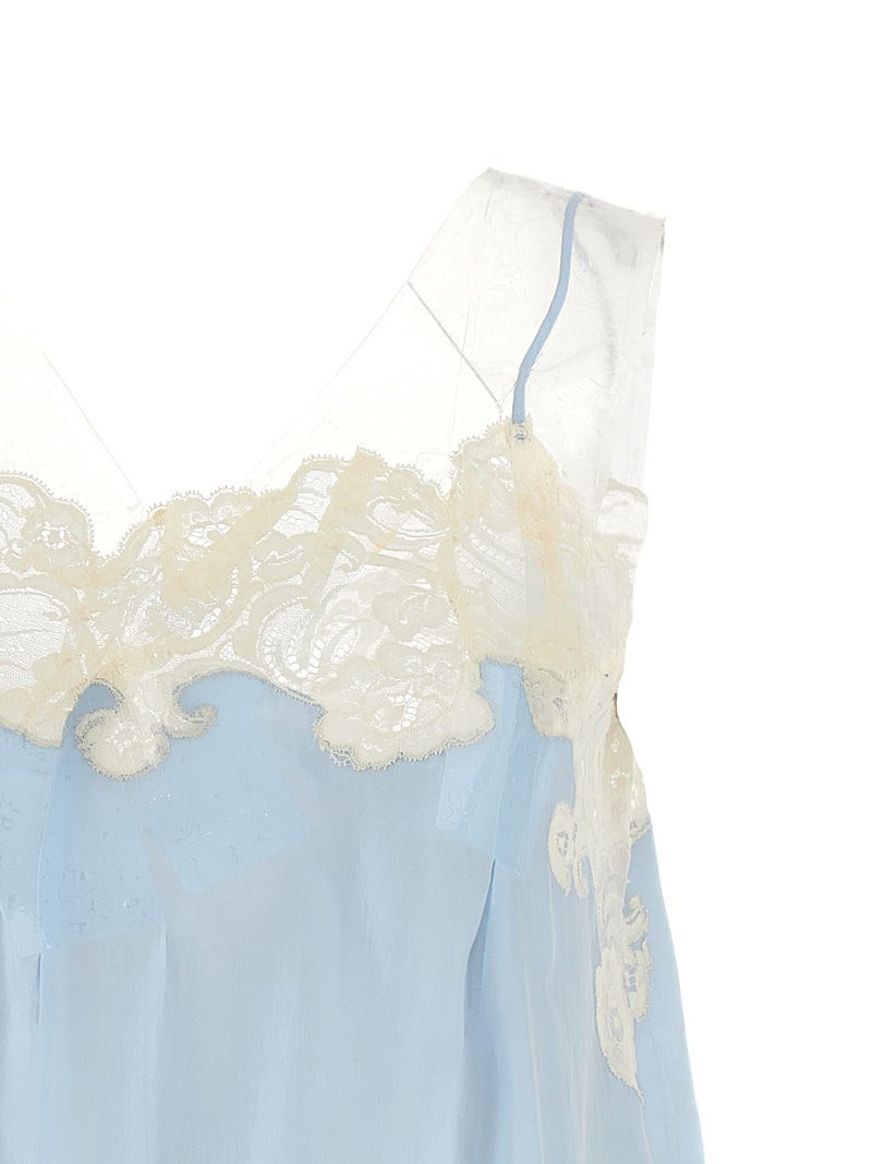 Robe courte Maison Margiela Bleu Cuivre