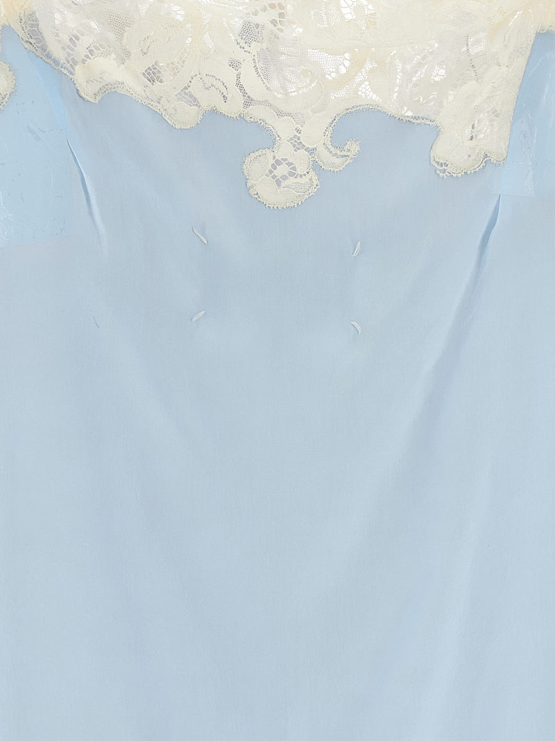 Robe courte Maison Margiela Bleu Cuivre