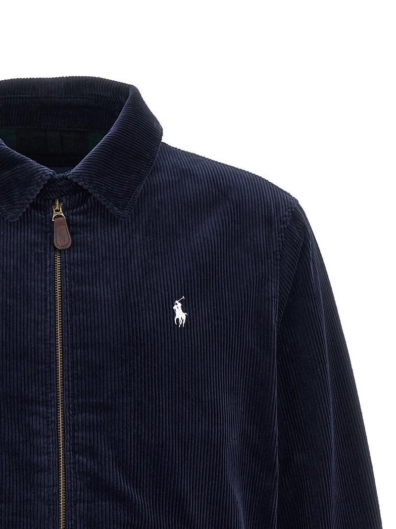 Veste longue en coton bleu Polo Ralph Lauren
