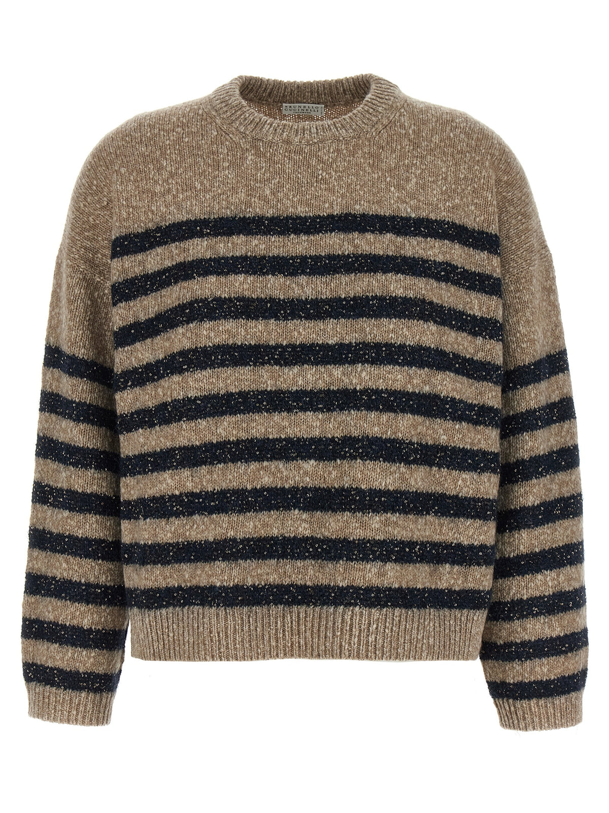 Cardigan en laine multicolore Brunello Cucinelli