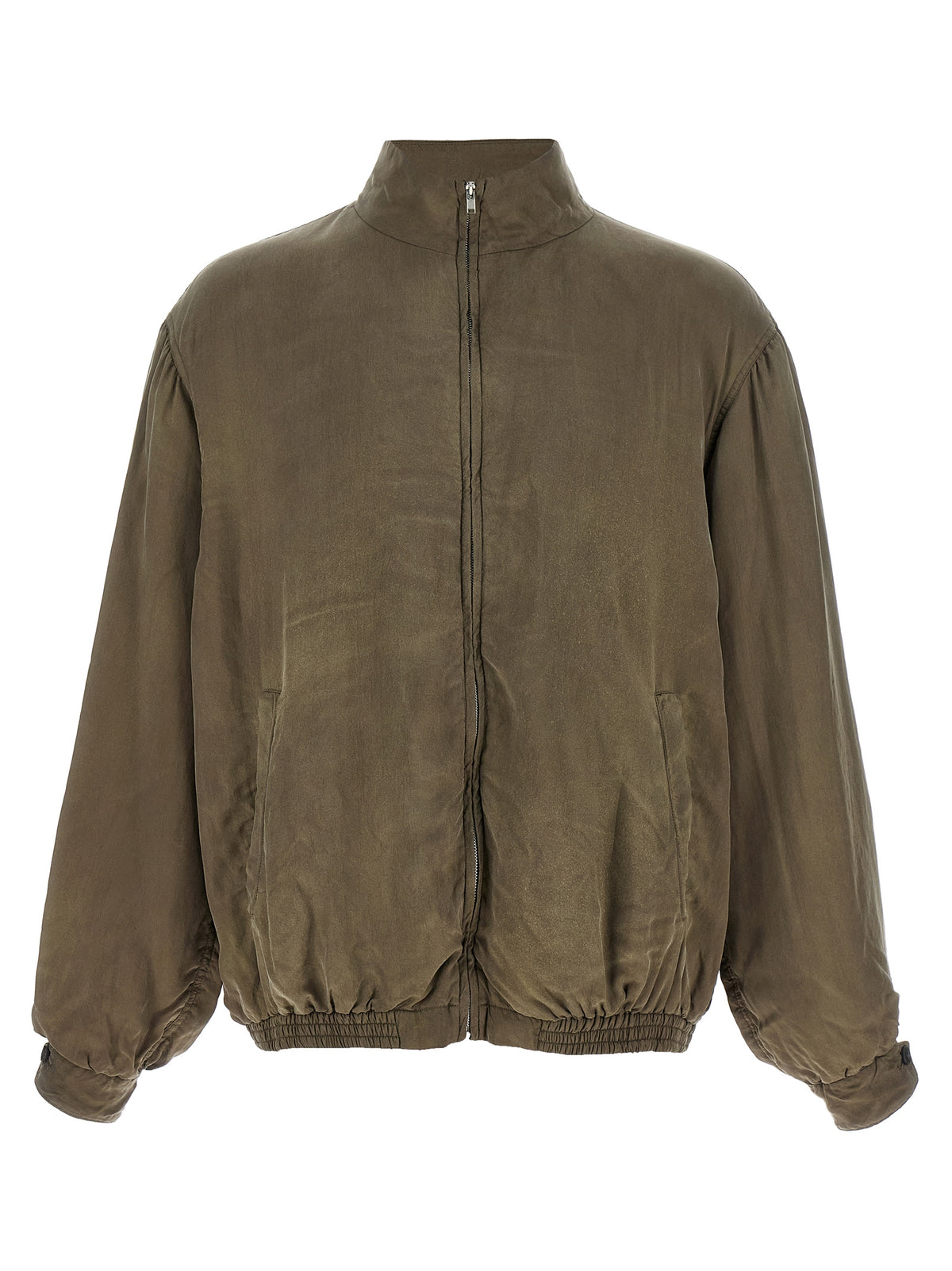SSSTEIN Brown Copper Bomber Jacket for Men