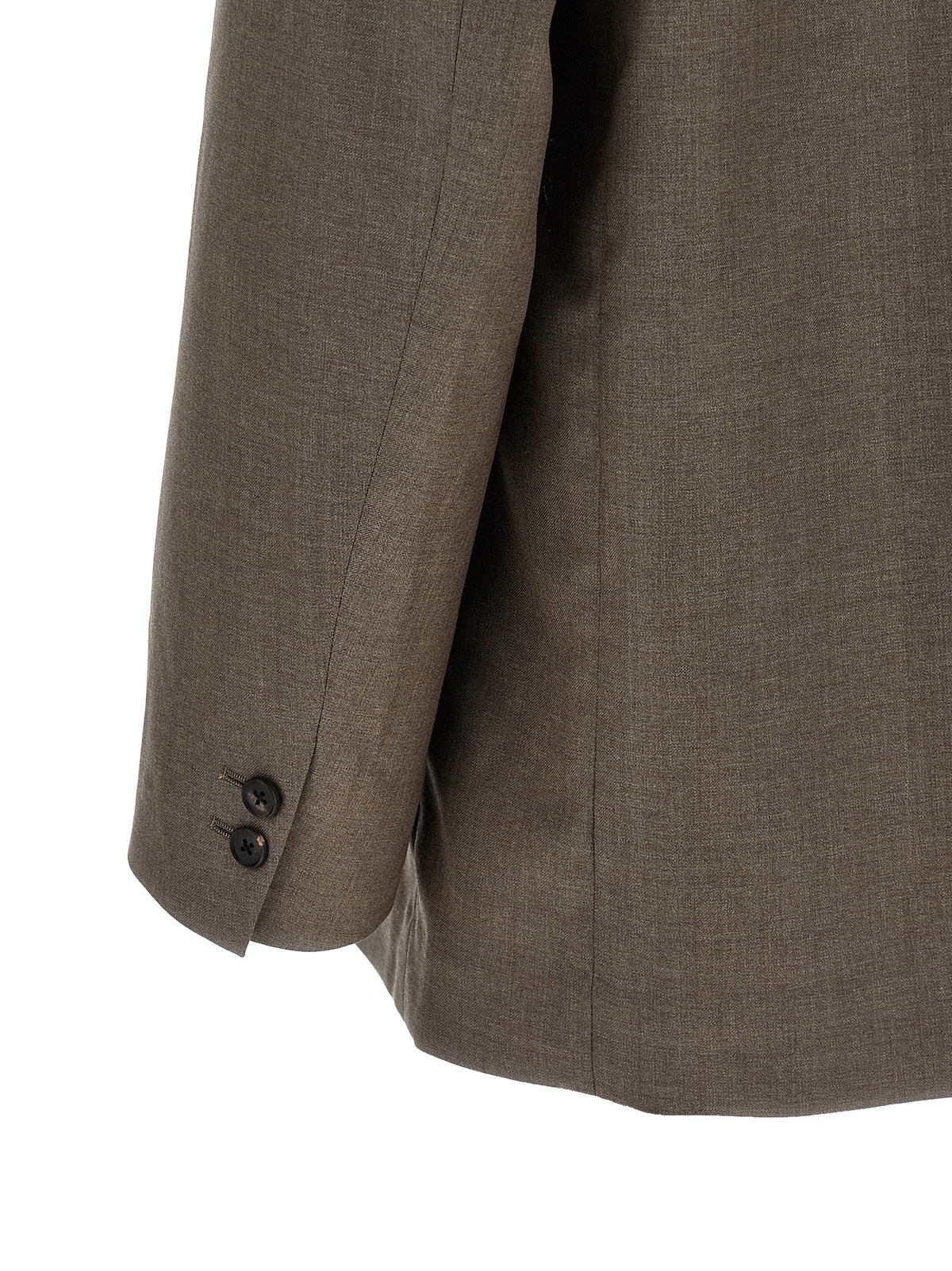 SSSTEIN Gray Wool Blazer - Elegant Double-Breasted Design