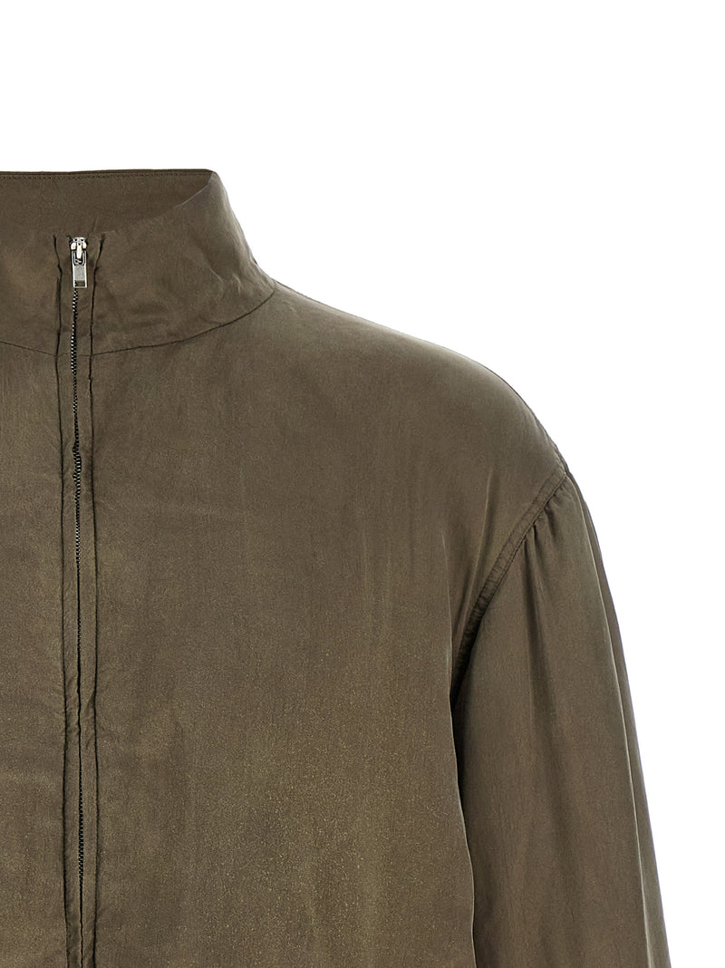 SSSTEIN Brown Copper Bomber Jacket for Men