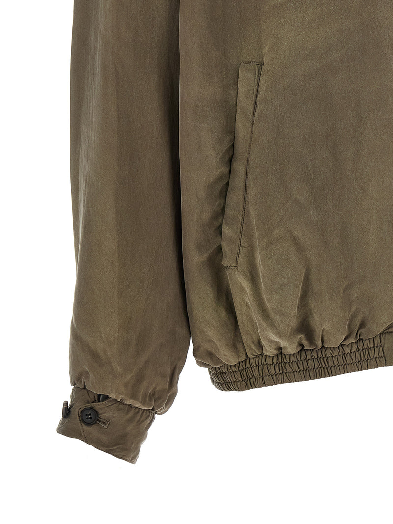 SSSTEIN Brown Copper Bomber Jacket for Men