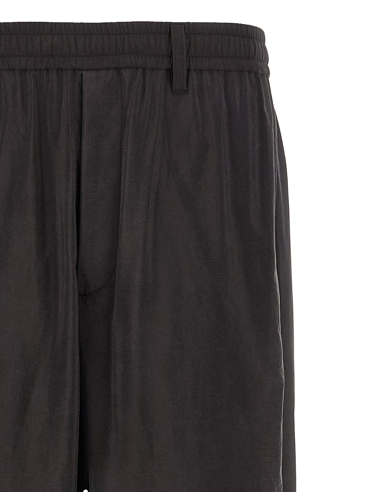 SSSTEIN Brown Silk Athletic Pants - Modern Track Trousers