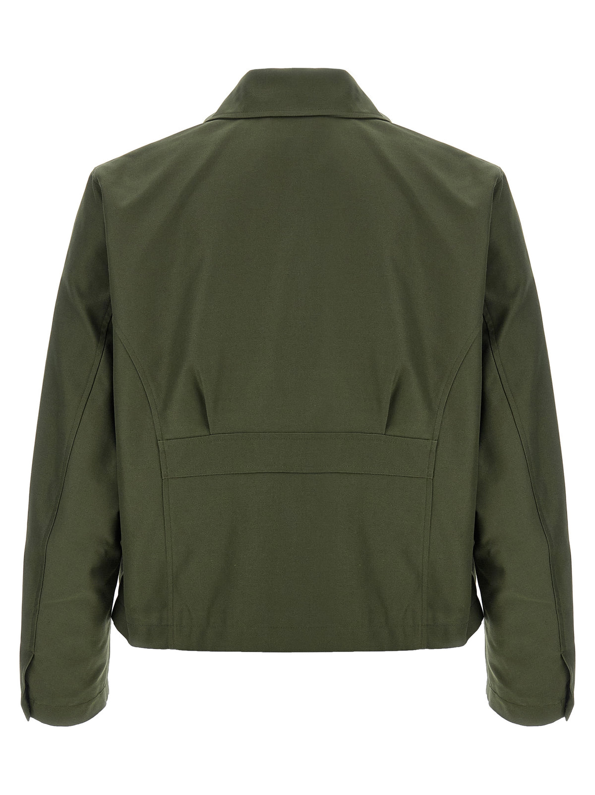 SECOND/LAYER Bicolor Polyester Full-Length Jacket