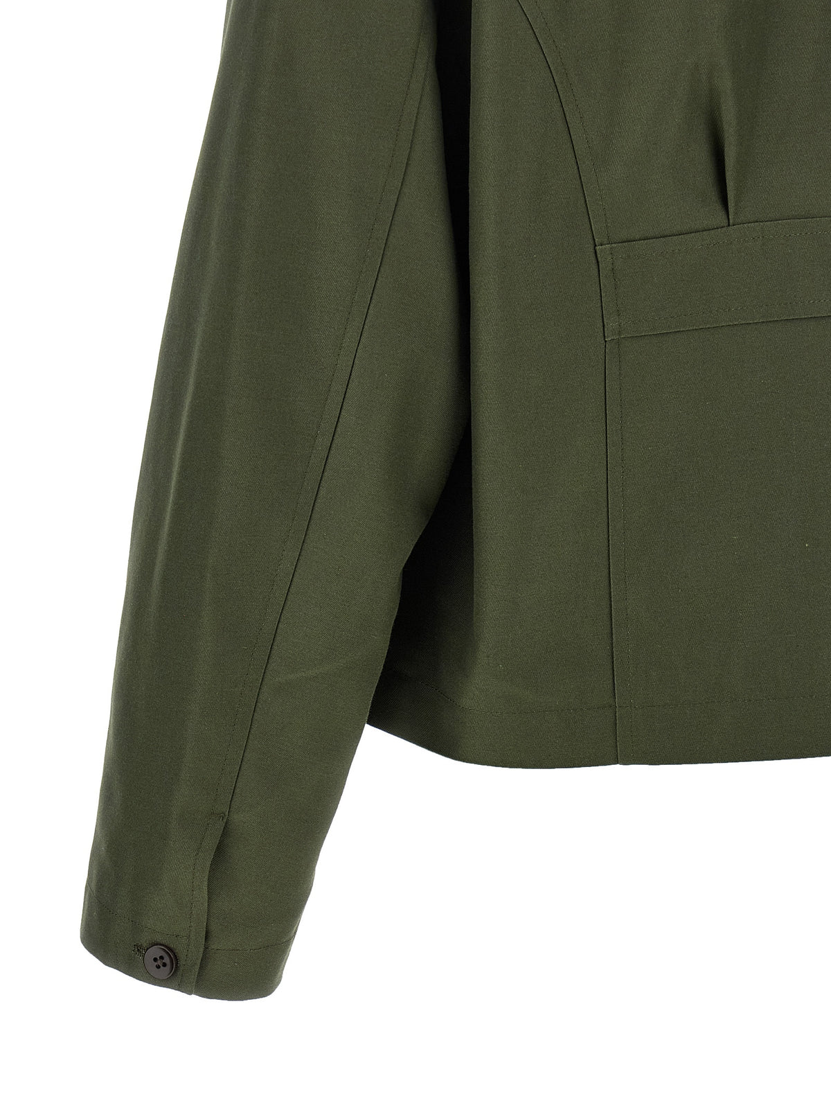 SECOND/LAYER Bicolor Polyester Full-Length Jacket