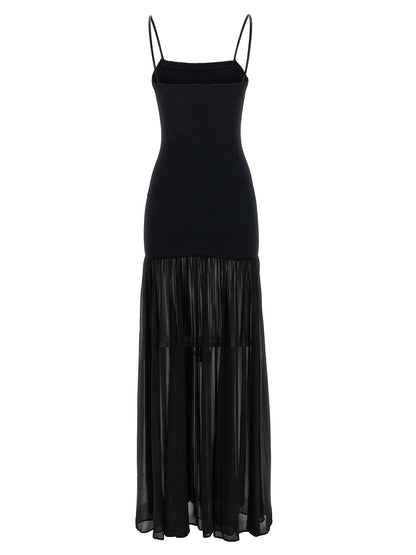 Hunza G Black Polyamide Long Dress