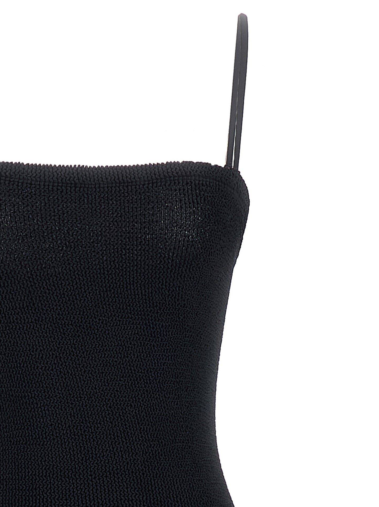 Hunza G Black Polyamide Long Dress