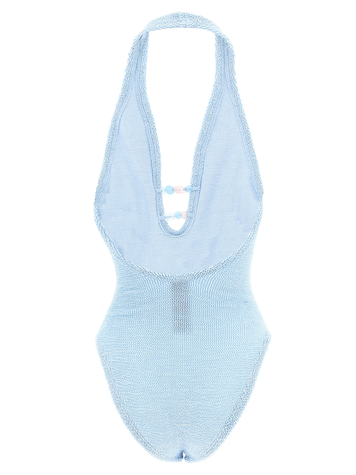 Maillot de bain une pièce en polyamide bleu Hunza G