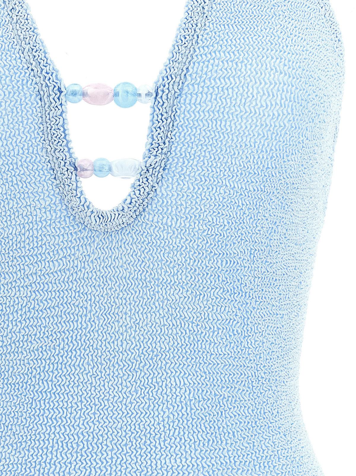 Maillot de bain une pièce en polyamide bleu Hunza G
