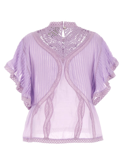 Chemisier en coton biologique violet FARM RIO