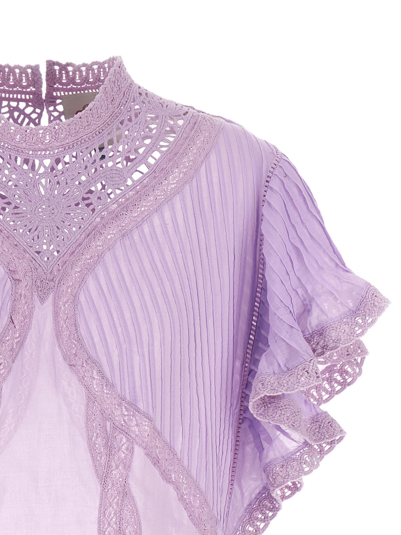 Chemisier en coton biologique violet FARM RIO