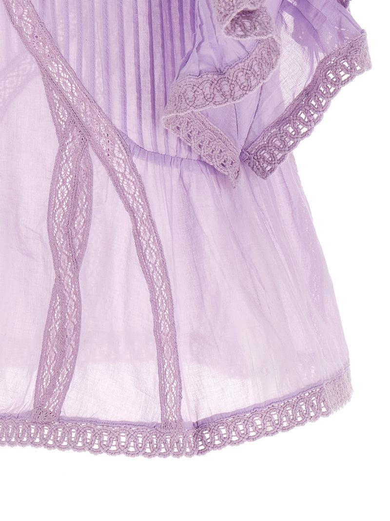 Chemisier en coton biologique violet FARM RIO