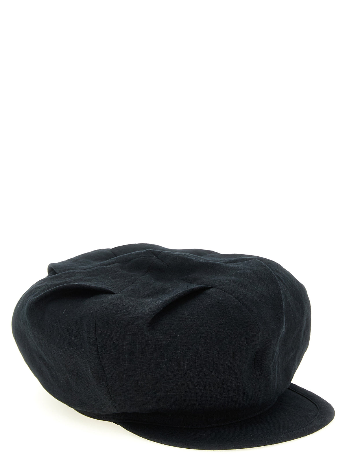 Casquette Fatcap Yohji Yamamoto en lin noir