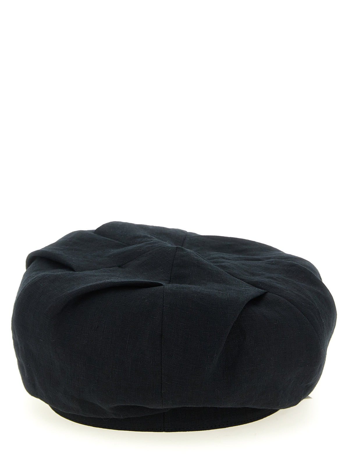 Casquette Fatcap Yohji Yamamoto en lin noir