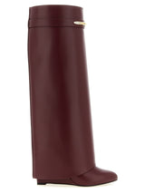 Givenchy Cuissardes en veau Bordeaux