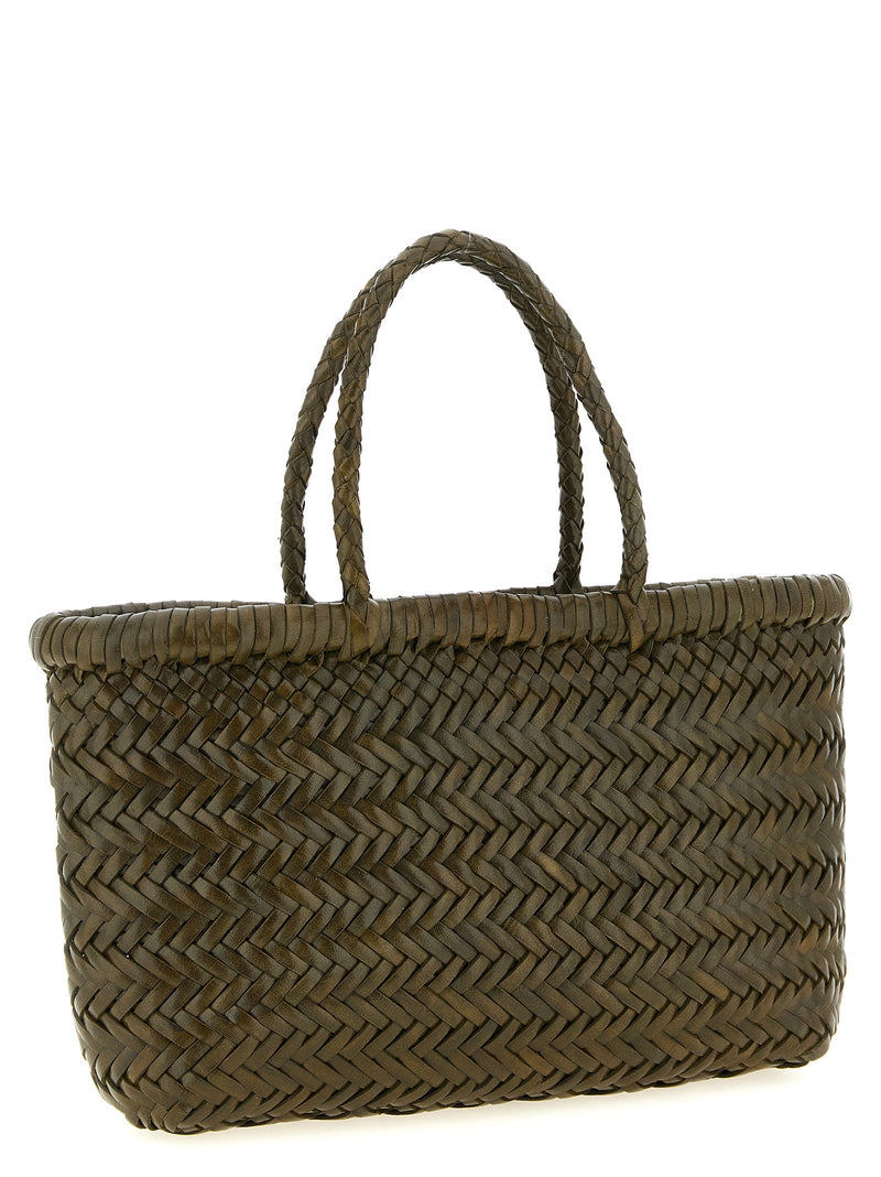 Dragon Diffusion Bicolor Calfskin Handbag - Flat Gora Mini
