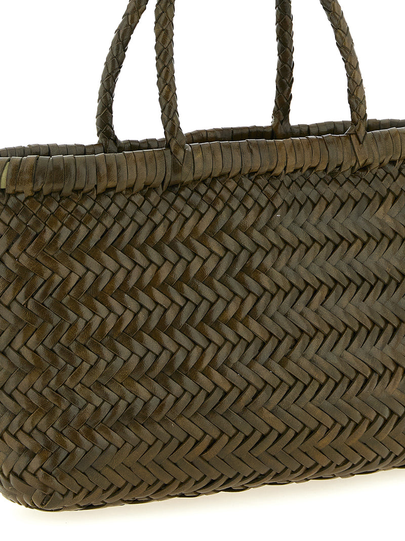 Dragon Diffusion Bicolor Calfskin Handbag - Flat Gora Mini