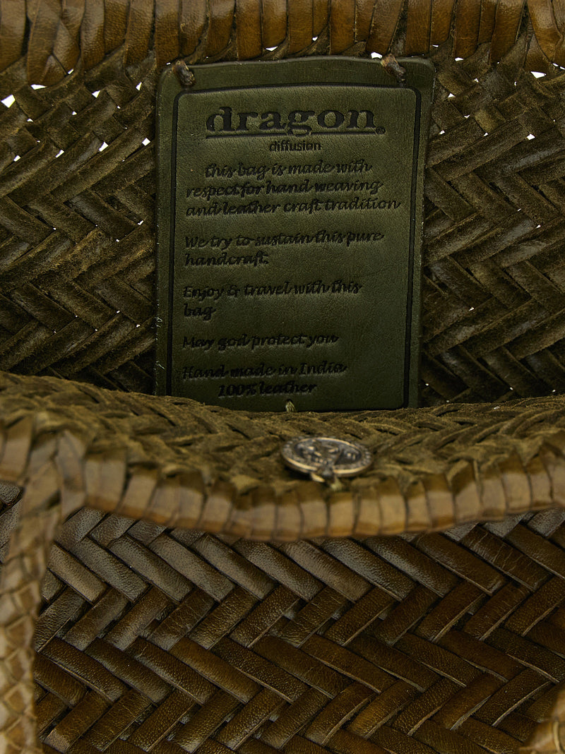 Dragon Diffusion Bicolor Calfskin Handbag - Flat Gora Mini