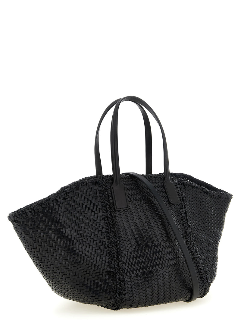 Dragon Diffusion Black Calfskin Tote Bag