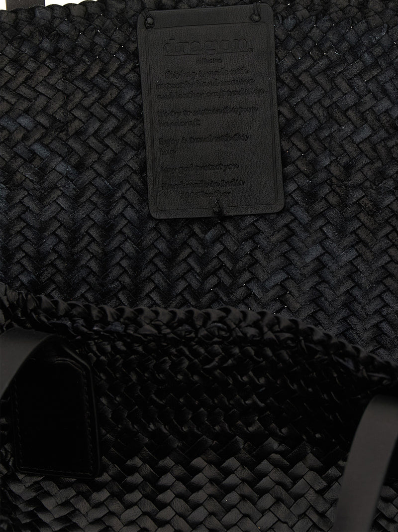 Dragon Diffusion Black Calfskin Tote Bag