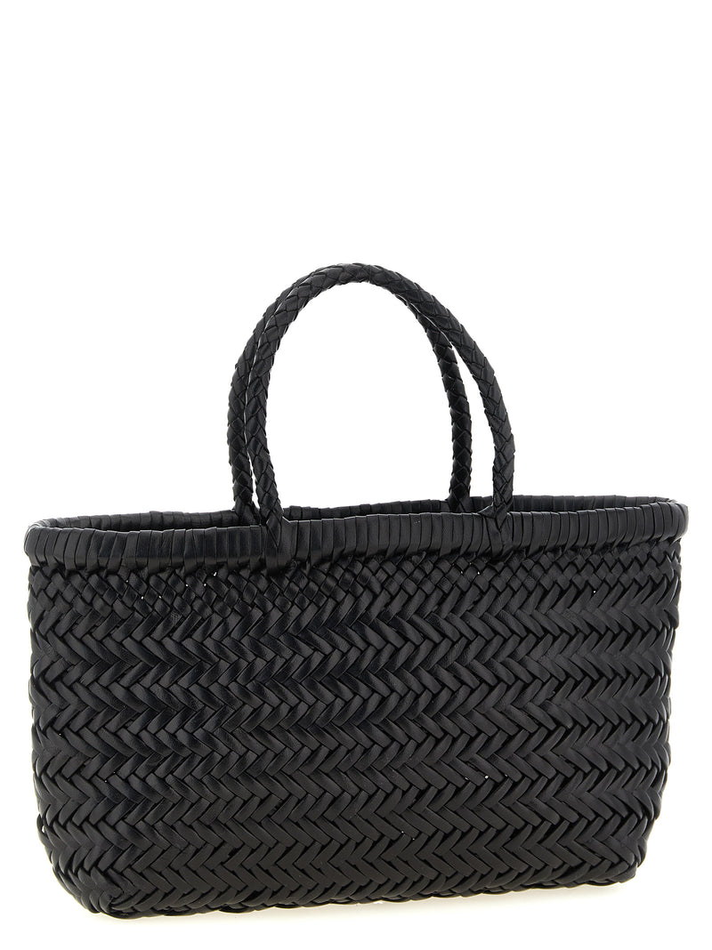 Dragon Diffusion Flat Gora Black Calfskin Handbag