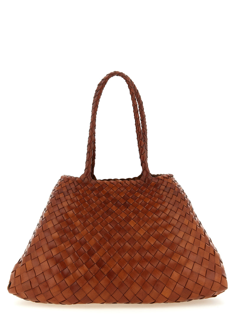 Dragon Diffusion Santa Croce Brown Calfskin Shoulder Bag