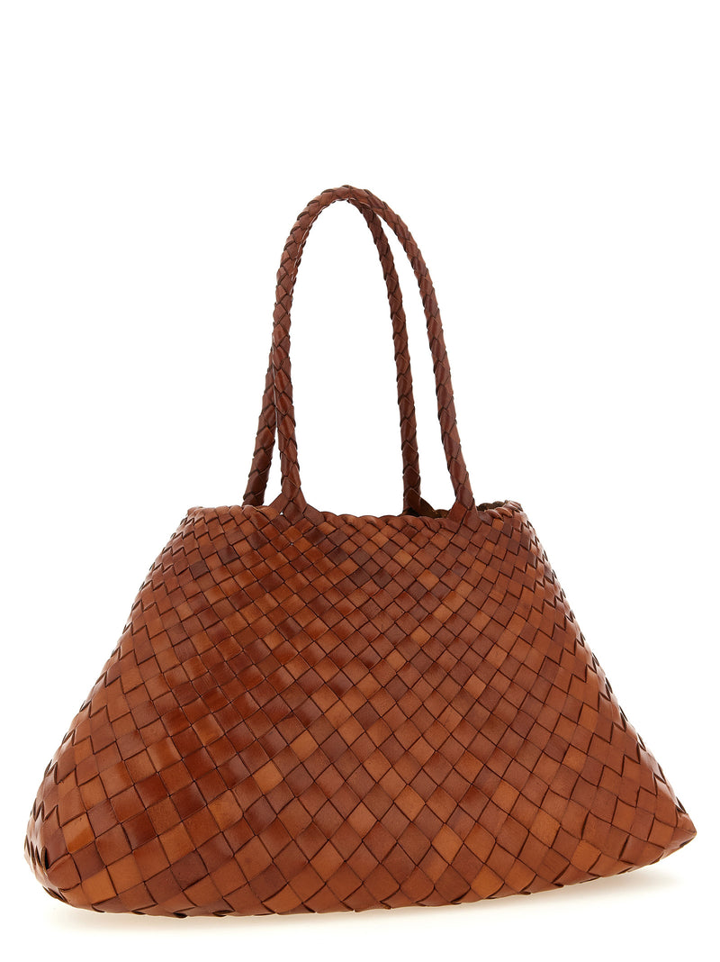 Dragon Diffusion Santa Croce Brown Calfskin Shoulder Bag