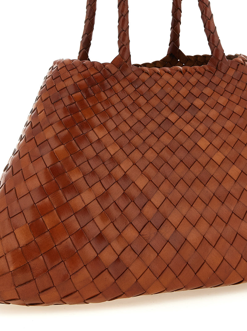 Dragon Diffusion Santa Croce Brown Calfskin Shoulder Bag