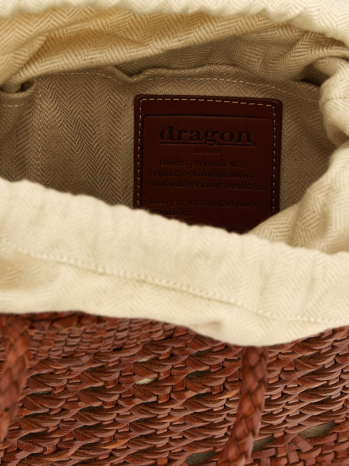 Sac à main Dragon Diffusion en veau marron