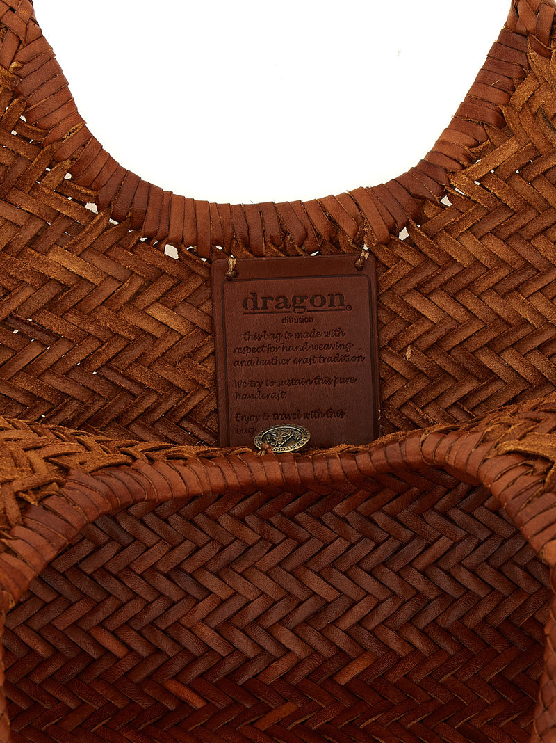 Dragon Diffusion Nantucket Brown Calfskin Shoulder Bag