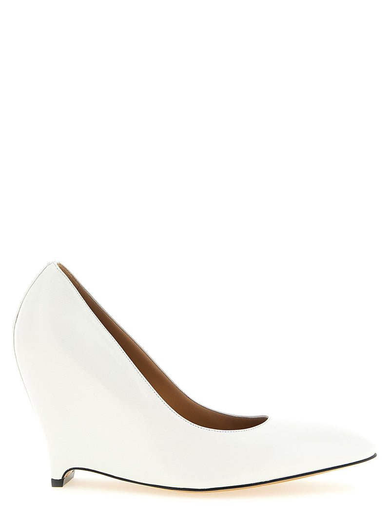 Escarpins à talons hauts en cuir d'agneau blanc Maison Margiela