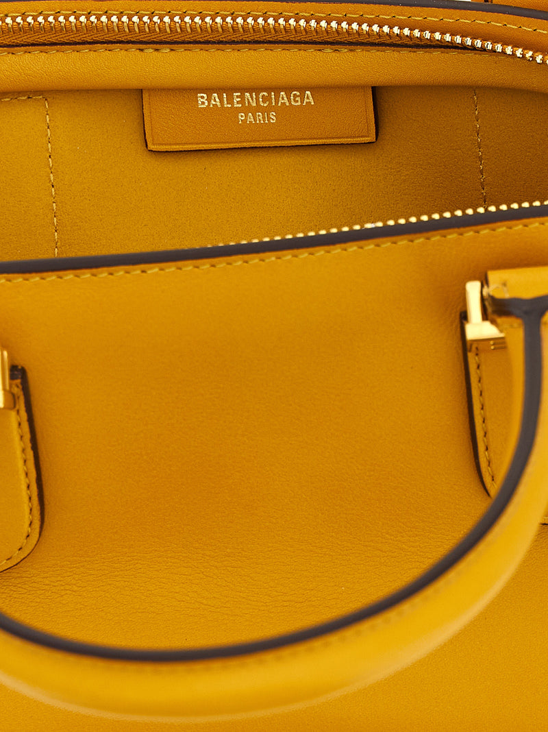Balenciaga Bicolor Calfskin Handbag - Yellow