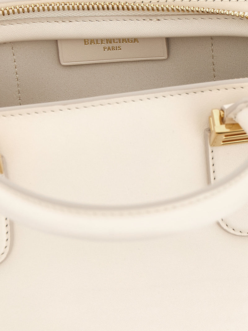 Balenciaga White Mini Smooth Calfskin Handbag