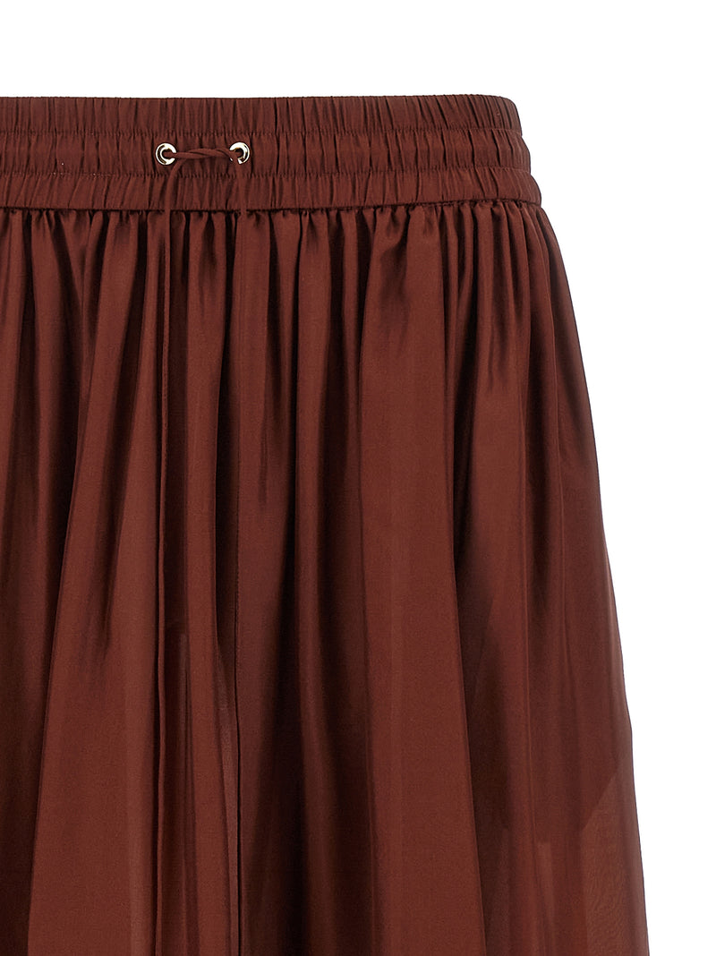 Mini-jupe en soie Bordeaux Zimmermann