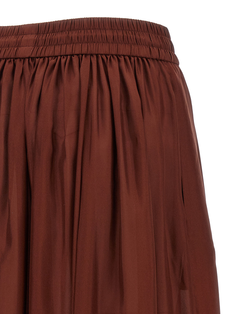 Mini-jupe en soie Bordeaux Zimmermann