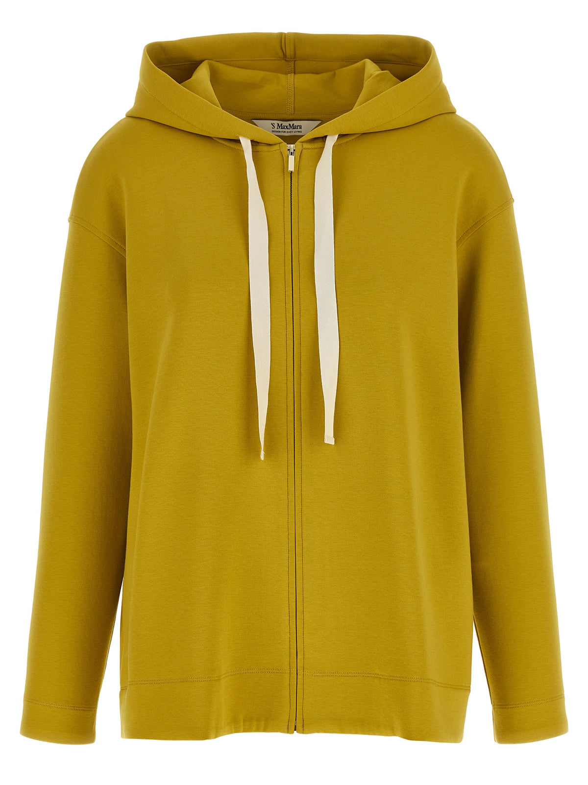 Sweat à capuche bicolore en coton 'S Max Mara
