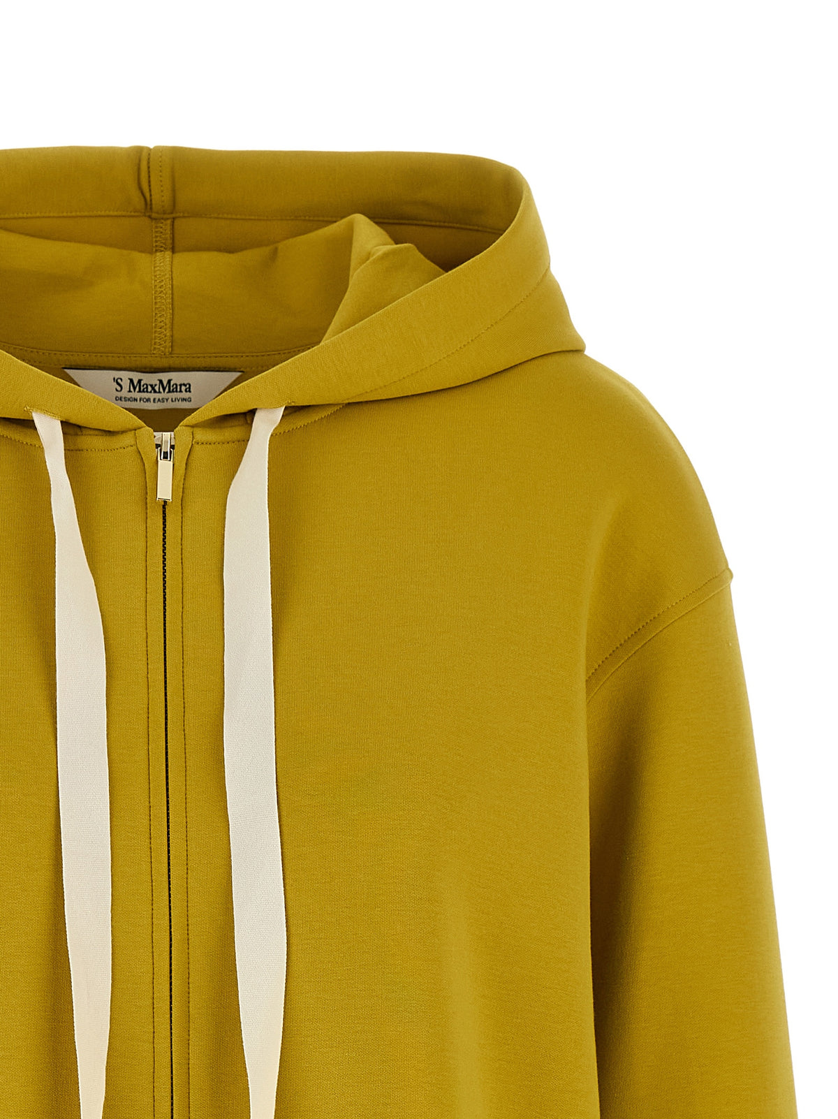 Sweat à capuche bicolore en coton 'S Max Mara